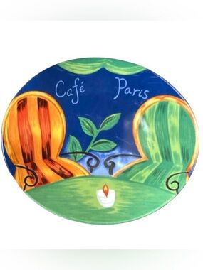 Vintage Sango Café Paris 4914 Plates Set of 2 1994 Dishwasher Microwave Safe